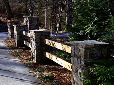 Build An Exquisite Mountain Stone And Rail Fence From The Experts At