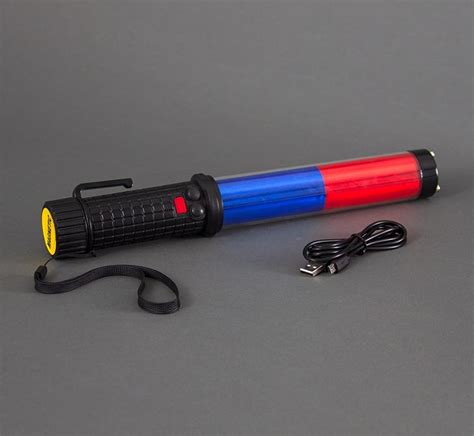 Rechargeable Traffic Baton Flashlight Alarm Traffic Baton