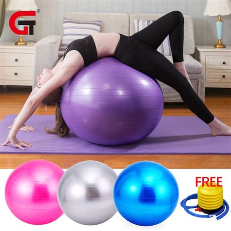 Free Pump】65cm Yoga Ball Fitness Balance Gym Ball Fitness Balls Pilates