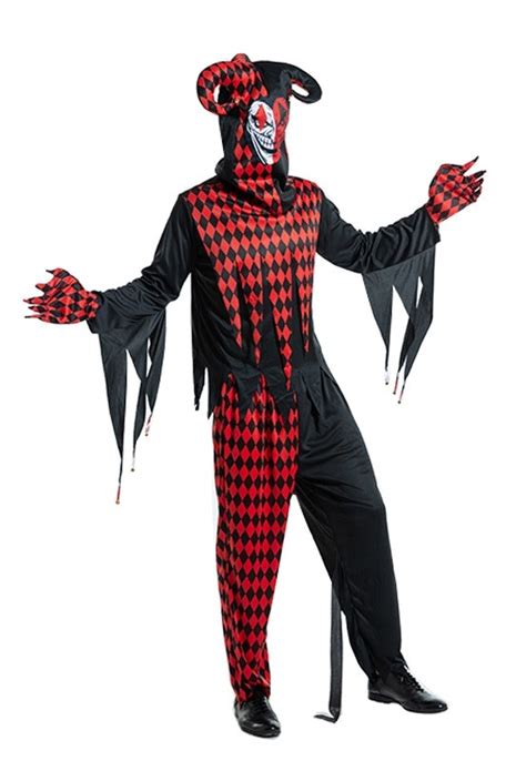 Sinister Jester Adult Clown Costume