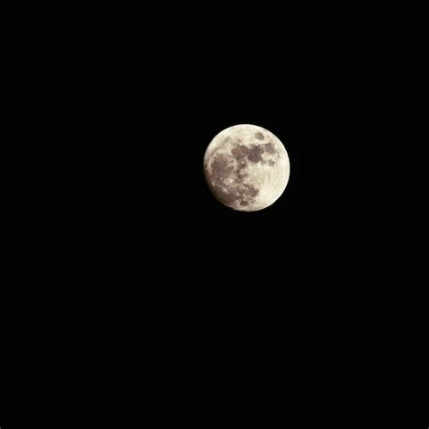 Premium Photo Full Moon Over Dark Black Sky At Night