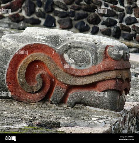 The Ruins Of The Great Pyramid Or Templo Mayor The Main Temple Of