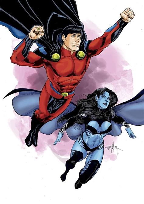 Mon El And Shadow Lass By Jean Sinclair Jeansinclair Shadowlass Tasmiamallor Talokviii