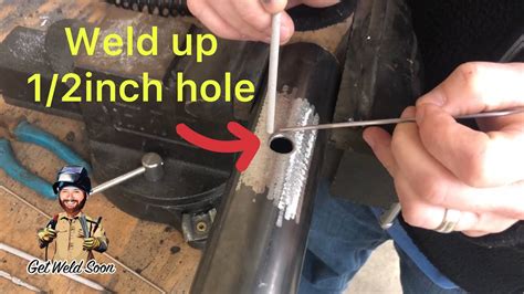 How To Stick Weld Big Holes With Arc Welder Youtube