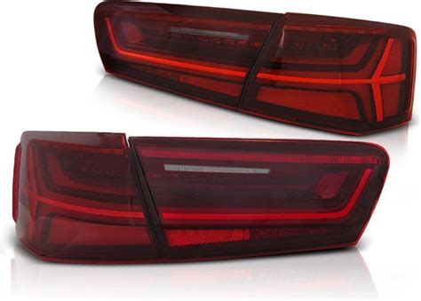 Achterlichten AUDI A6 C7 11 14 SEDAN ROOD HELDER LED STRIP SEQ Bol