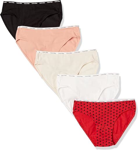 Calvin Klein Womens Cotton Stretch Logo Bikini Panties Multipack At