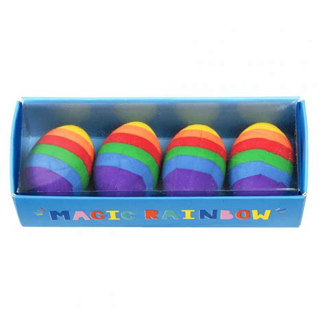 ﻿rainbow Egg Erasers Set Of 4 ﻿rex London