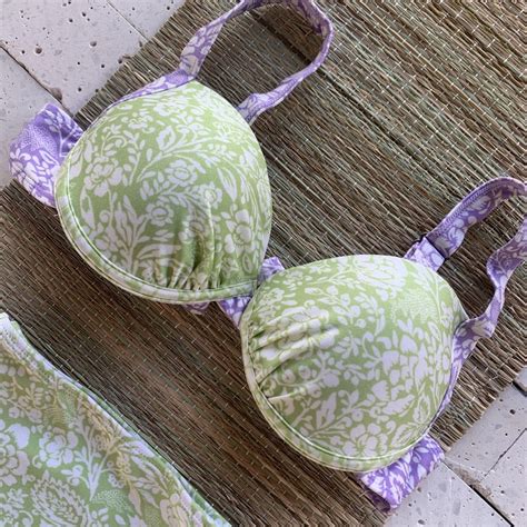 Biqu Ni Meia Ta A Hot Pants Floral Menta E Lavanda Dondoca Moda Feminina