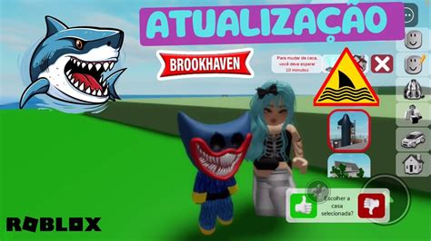 TUBARÕES E BRIGA NA ATUALIZAÇÃO DO BROOKHAVEN brookhaven roblox