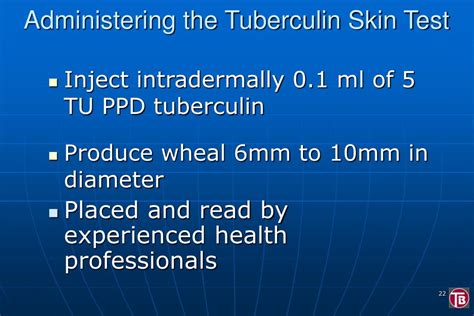 Ppt Prevention Of Tuberculosis Targeted Tuberculin Skin Testing