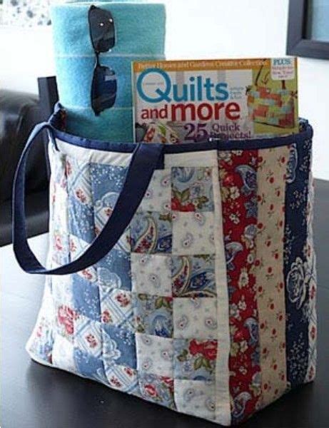 Large Patchwork Tote Quilting Digest Quilted Tote Bags Tutorial