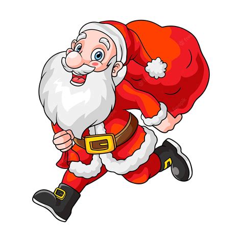 Santa Runnings Clip Art Library