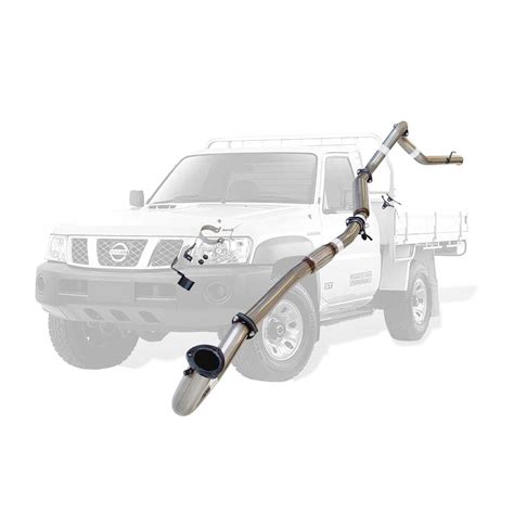 Nissan Patrol Gu 42lt Ute 3 Inch Dump Pipe Back Stainless Exhaust With