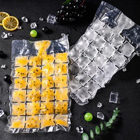 Make Ice Cubes The Easy Way With Our One Time Use Ice Cube Bags Self