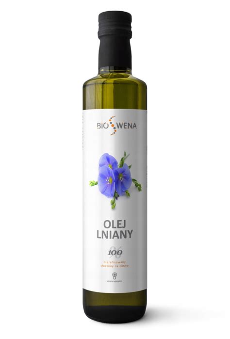 Olej lniany 500ml nierafinowany tłoczony na zimno 11048152687 Allegro pl