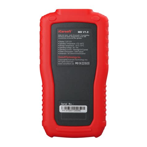 Valise Diagnostic Auto Icarsoft Mb V Mercedes Sprinter Smart