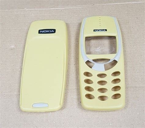 New For Nokia 3310 3330 Front Fascia Battery Cover Housing Yellow Ebay