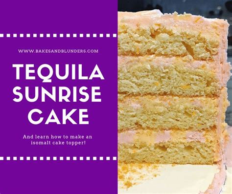 Tequila Sunrise Cake With An Isomalt Sail Bakes And Blunders Recipe