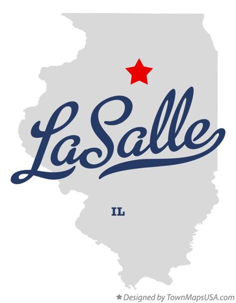 Map of LaSalle, IL, Illinois