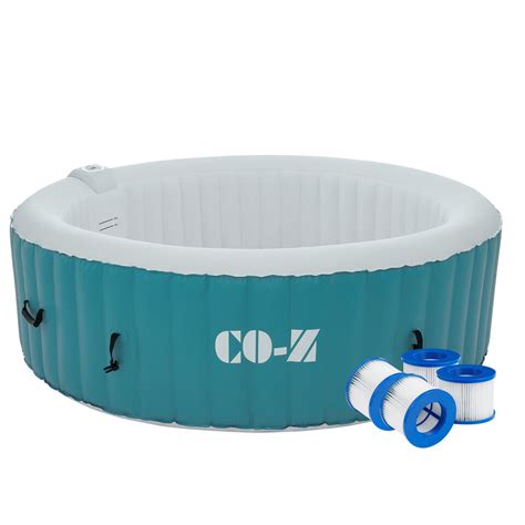 Co Z Portable Inflatable Hot Tub Spa Air Jet W Pump And Cover To Person Ebay