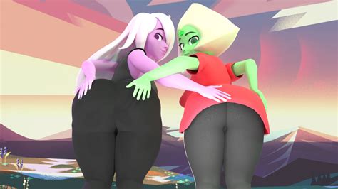 Rule 34 2girls Alien Alien Girl Alien Humanoid Amethyst Steven Universe Ass Bending Forward