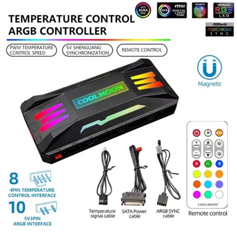 In Pwm Argb Controller Hub Ports V Pin Fan V Pin