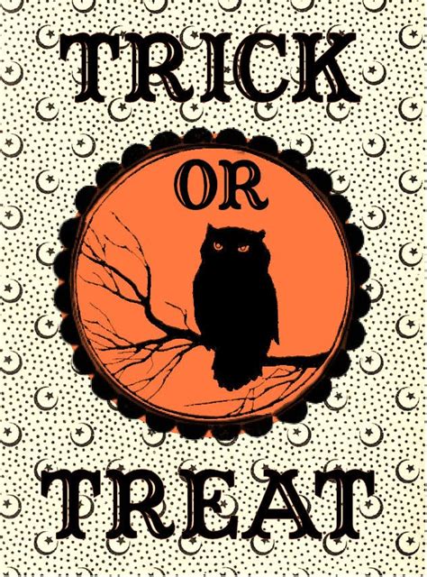 Free Halloween Printable Label Trick Or Treat Bag The Graphics Fairy