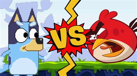 M U G E N Battles Bluey Vs Red Bird Bluey Vs Angry Birds Youtube