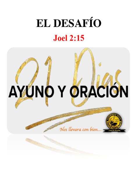 21 Dias De Ayuno 2020 Pdf Oración Rápido