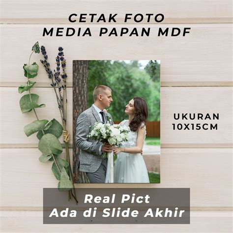 Jual Cetak Foto Uk X Cm Media Papan Mdf Shopee Indonesia