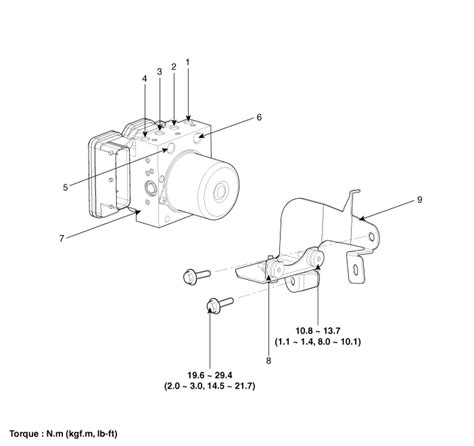 Hyundai Azera: ESC Control Module Components and Components Location ...