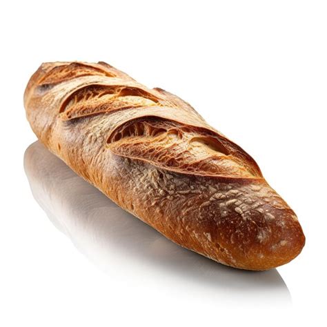 Premium Photo Freshly Baked Baguette Isolated On White Background