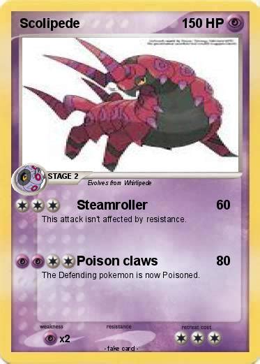 Pokémon Scolipede 134 134 - Steamroller - My Pokemon Card