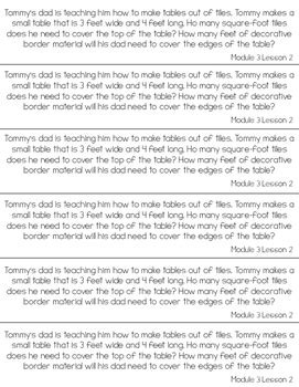 Fourth Grade Engage NY Eureka Application Problem Strips Module Three