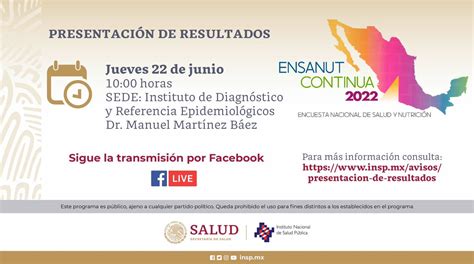 Salud M Xico On Twitter Te Invitamos A La Transmisi N En Vivo