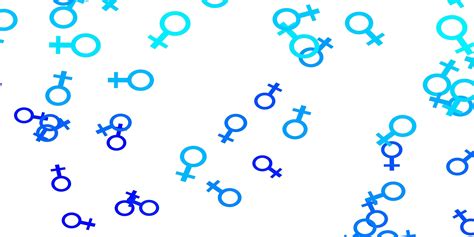 Light BLUE vector texture with women's rights symbols. 2937750 Vector Art at Vecteezy