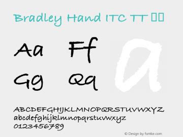 Bradley hand std bold font free download - asllibrary