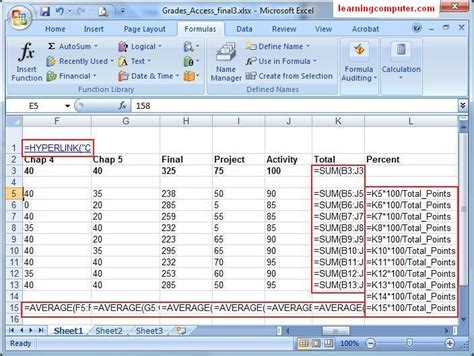 Ms Excel All Formulas With Examples Riset