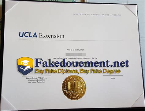 How much for fake UCLA Extension certificate online?