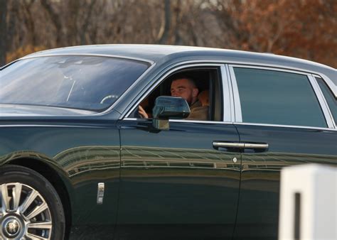 Travis Kelce Drives Home From Kansas City Chiefs Practice In Fancy