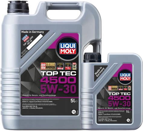 Olej Silnikowy Liqui Moly 2318 Top Tec 4500 5W30 5L 1L Opinie I Ceny