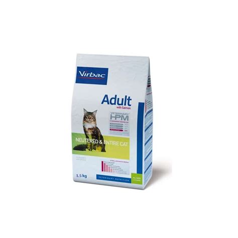 Virbac® Neutered & Entire Dry Food For Adult Cats With Salmon ...