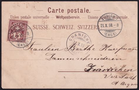 Schweiz Lithographie Gruss Aus Z Rich Briefmarken World