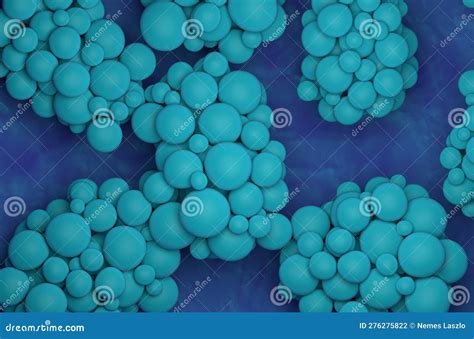 Medical Super Absorbent Polymers Cluster Sap 3d Illustration Top