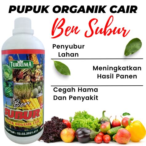 Jual Pupuk Organik Cair Poc Untuk Segala Jenis Tanaman Ml