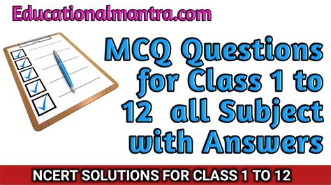 Mcq Questions With Answers For Class To Free Cbse Ncert