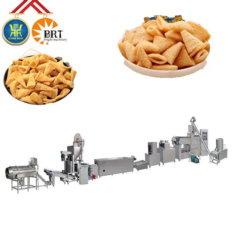 Fried Crispy Bugles Snacks Food Machinery For Chips Corn Doritos