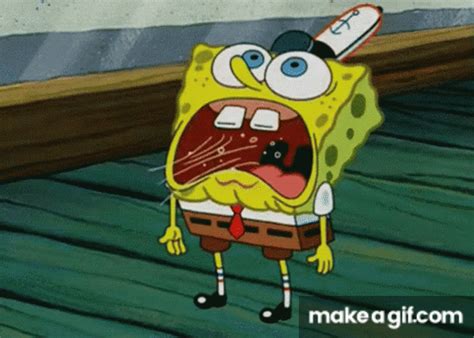 Spongebob panic on Make a GIF