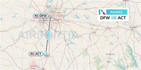 AA3342 Flight Status American Airlines: Dallas to Waco (AAL3342)