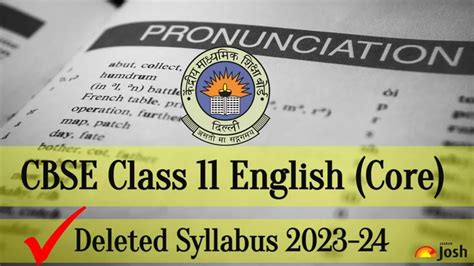 Cbse Class 11 English Core Deleted Syllabus 2023 24 Check Chapter Wise